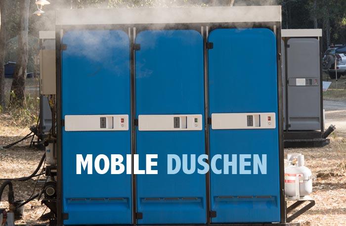 Mobile Dusche - transportable Duschen